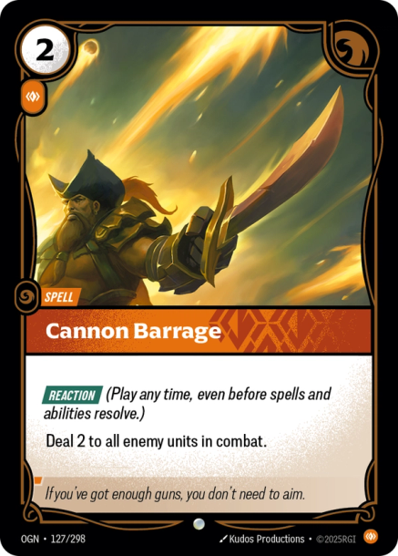 CANNON BARRAGE - OGN-127/298