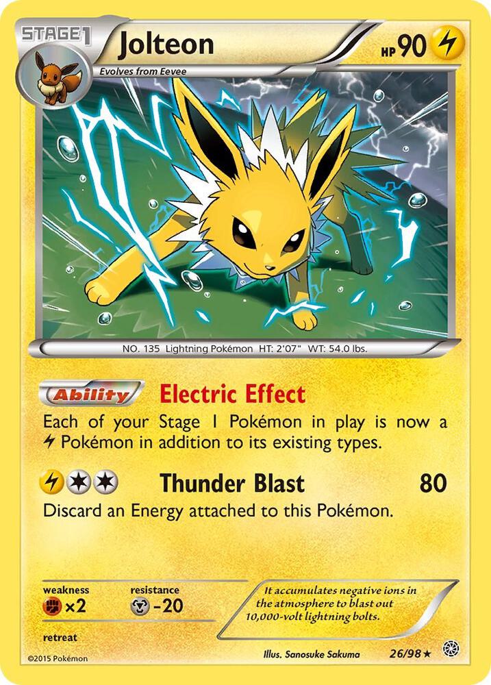 Jolteon - 26/98 - Rare Holo (Inglés Foil LP)