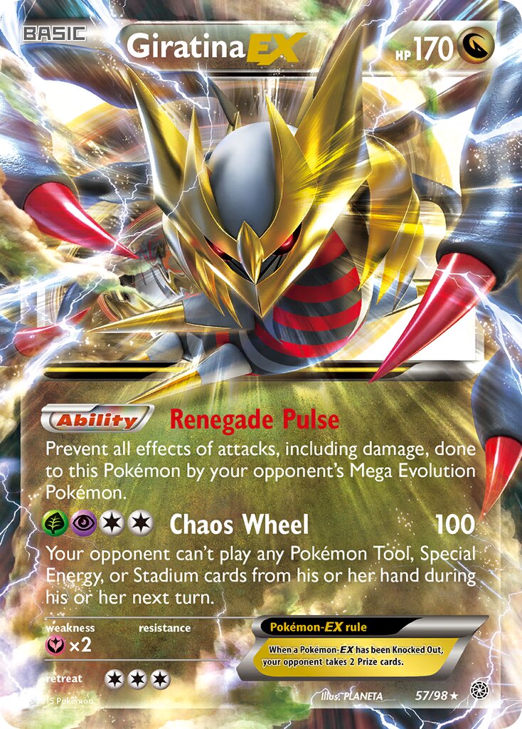 Giratina-EX - 57/98 - Rare Holo EX (Inglés Foil LP)