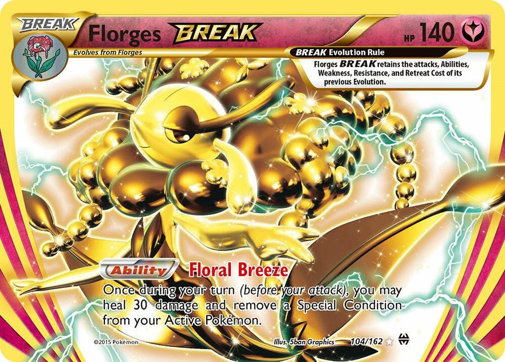 Florges BREAK - 104/162 - Rare BREAK (Inglés Foil NM)