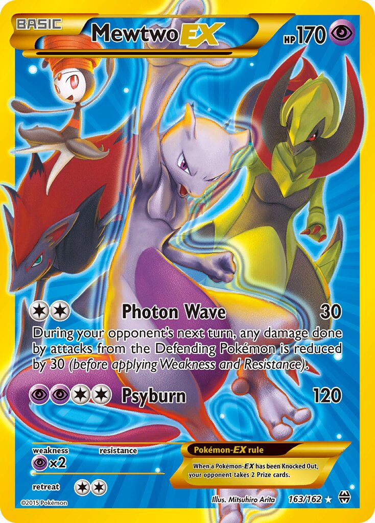 Mewtwo-EX - 163/162 - Rare Secret (Inglés Foil LP)