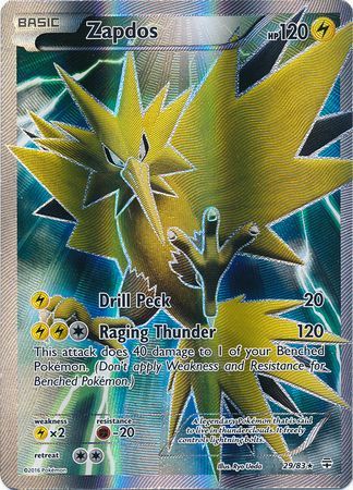 Zapdos - 29/83 - Full Art Holo Rare (HP)
