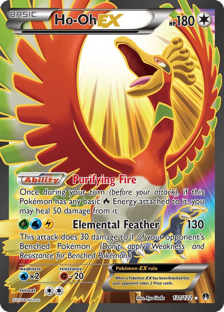 Ho-Oh-EX - 121/122 - Rare Ultra (Inglés Foil LP)