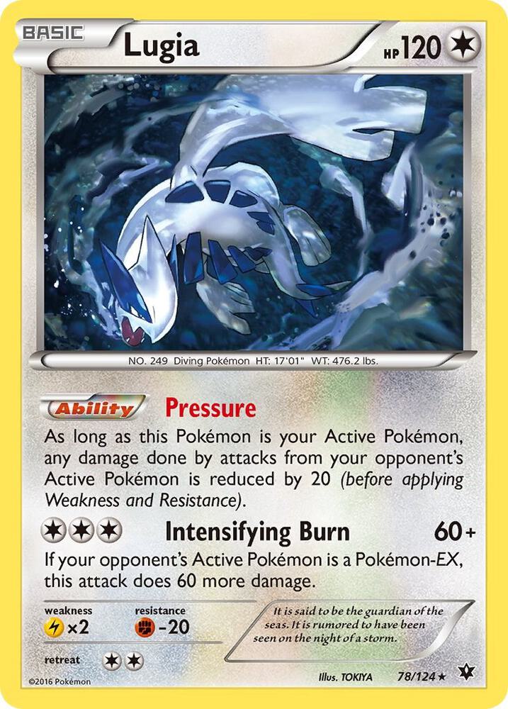 Lugia - 78/124 - Rare (Inglés Reverse Holo NM)