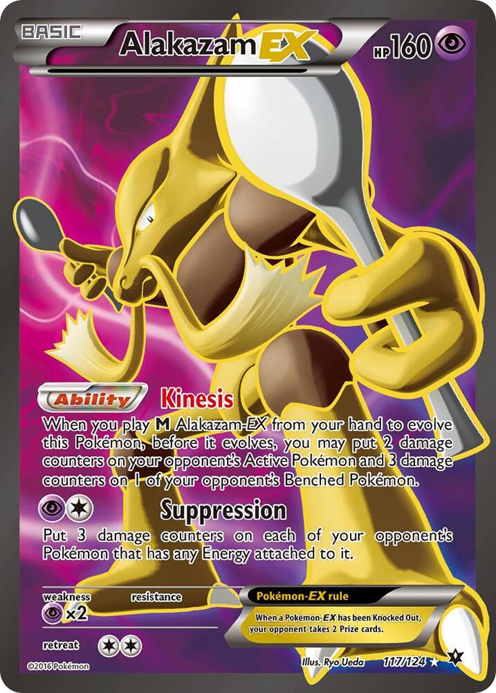 Alakazam-EX - 117/124 - Rare Ultra (Inglés Foil LP)