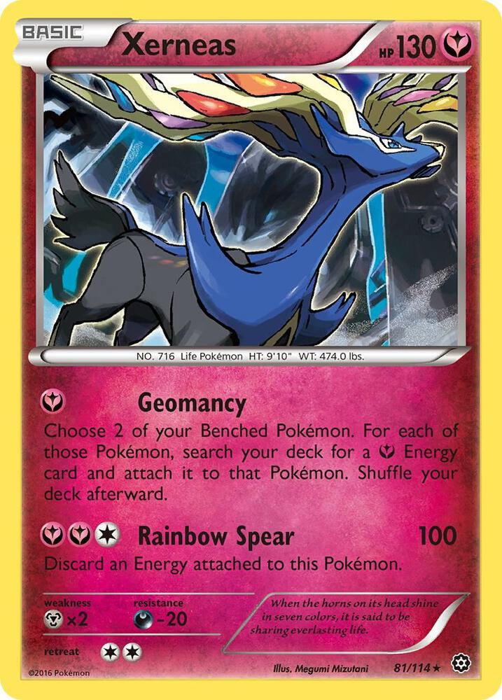 Xerneas - 81/114 - Rare Holo (Inglés Foil LP)