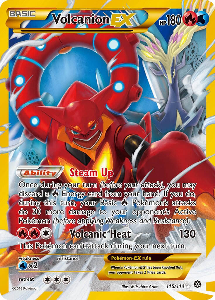 Volcanion-EX - 115/114 - Rare Secret (Inglés Foil MP)
