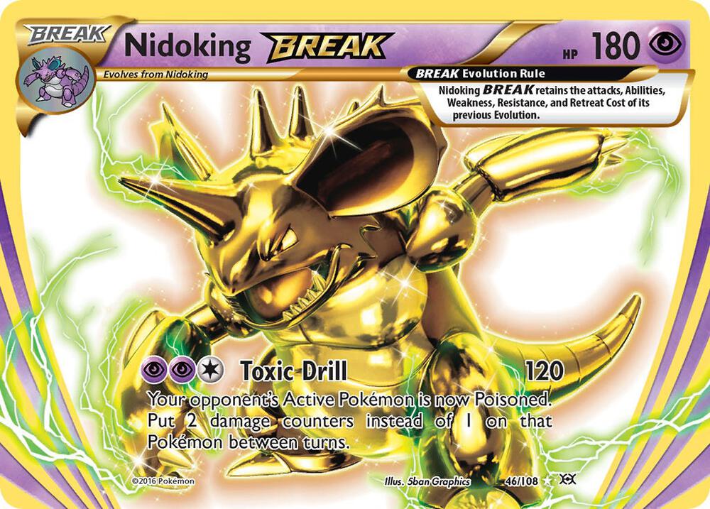Nidoking BREAK - 46/108 - Rare BREAK (Inglés Foil NM)