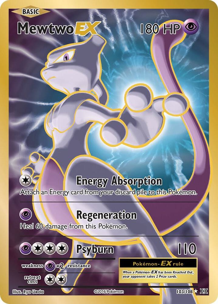 Mewtwo-EX - 103/108 - Rare Ultra (Inglés Foil NM)