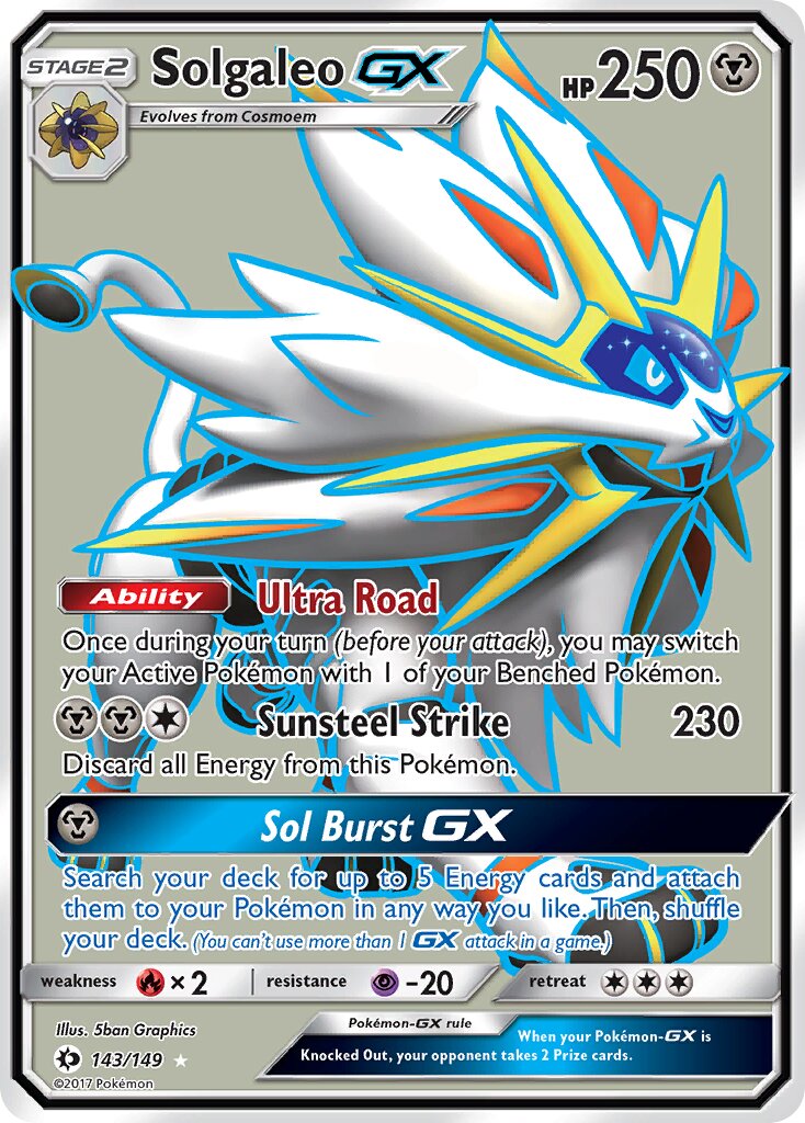Solgaleo-GX - 143/149 - Rare Ultra (Inglés Foil LP)