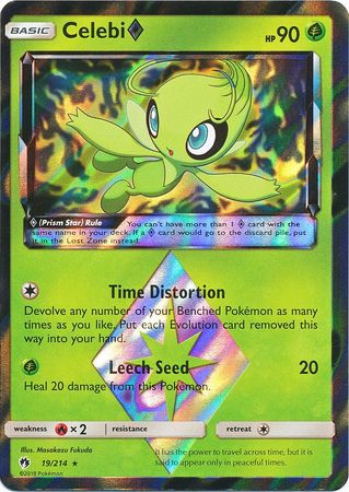 Celebi Prism Star - 19/214 - Holo Rare