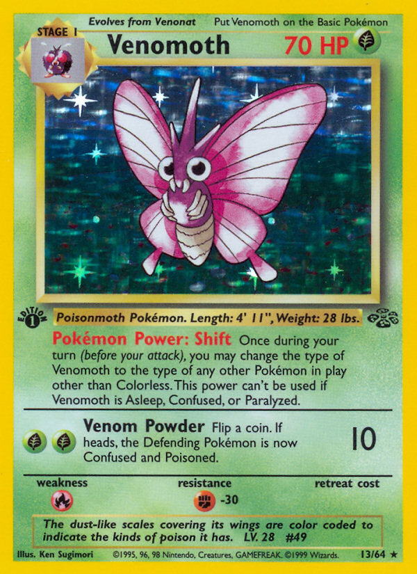Venomoth - 013/64 - Holo Rare - LP