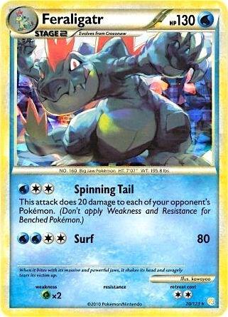 Feraligatr - 20/123 (Cracked Ice Holo) - 020/123 - Holo Rare (Inglés Foil LP)