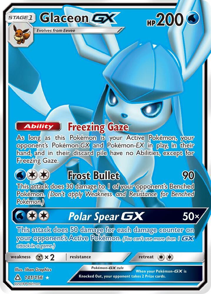 Glaceon-GX - 141/156 - Rare Ultra (Inglés Foil NM)