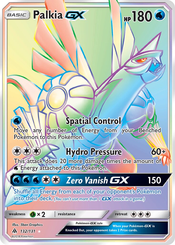 Palkia-GX - 132/131 - Rare Rainbow (Inglés Foil NM)