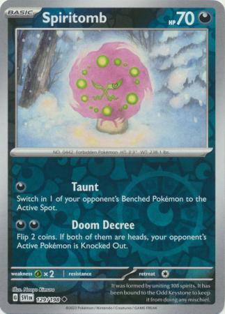 Spiritomb - 129/198 - Uncommon Reverse Holo (Español)