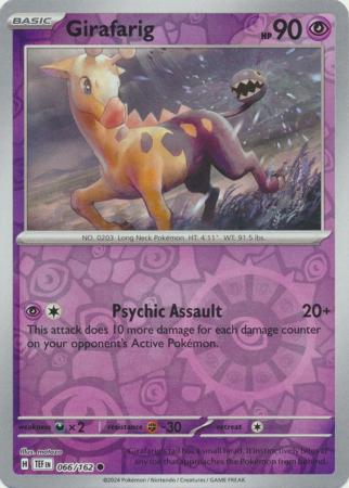 Girafarig - 066/162 - Common Reverse Holo (Español)
