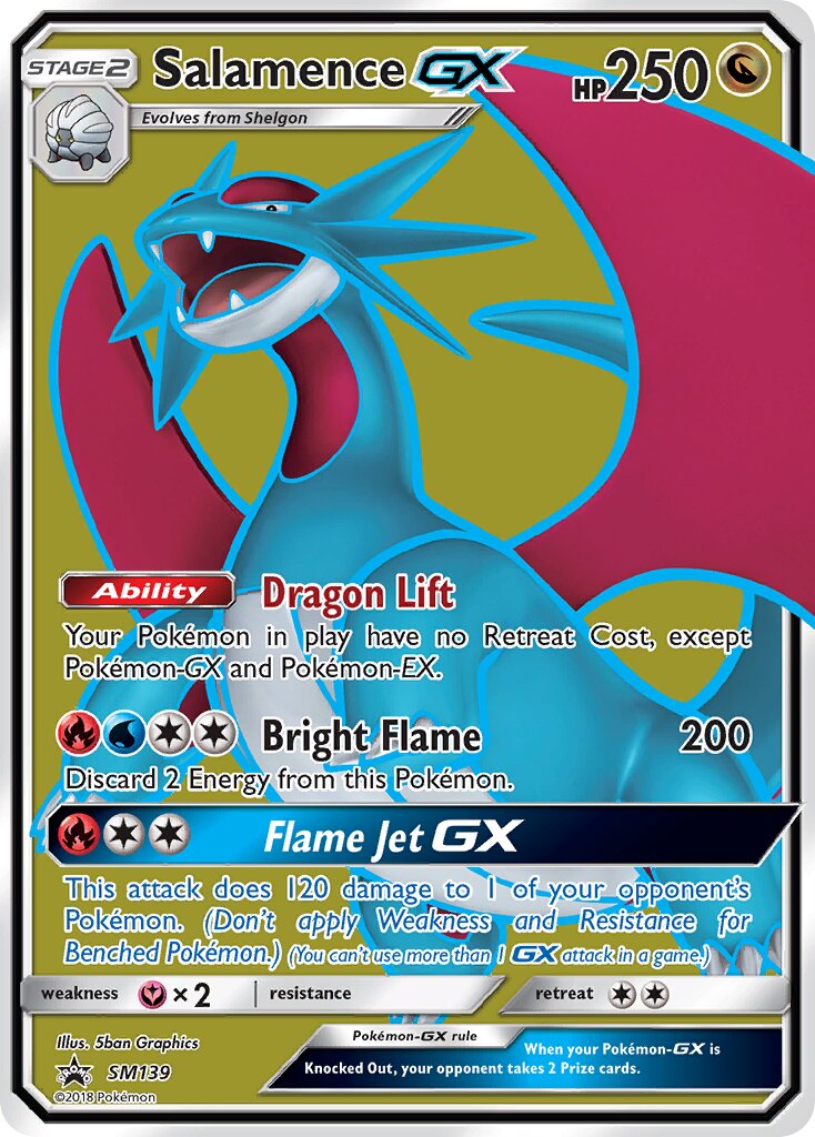 Salamence-GX - SM139 - Promo (Inglés Foil MP)