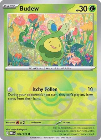 Budew - 004/131 - Common Pokeball Reverse Holo