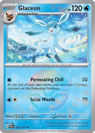 Glaceon - 025/131 - Pokeball Reverse Holo Rare (Español)