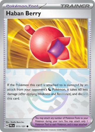 Haban Berry - 111/131 - Common Pokeball Reverse Holo