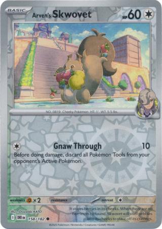 Arven's Skwovet - 158/182 - Common Reverse Holo