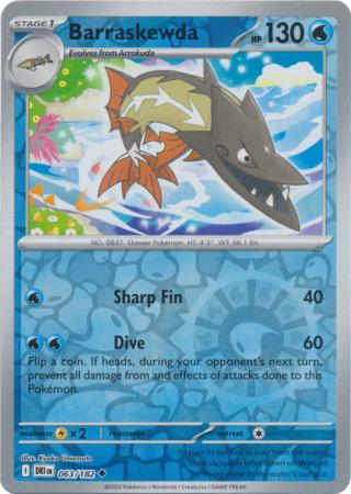 Barraskewda - 063/182 - Uncommon Reverse Holo (Español)