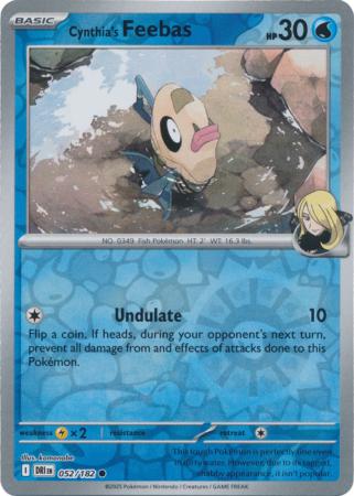 Cynthia's Feebas - 052/182 - Common Reverse Holo