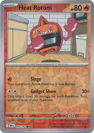 Heat Rotom - 043/182 - Common Reverse Holo