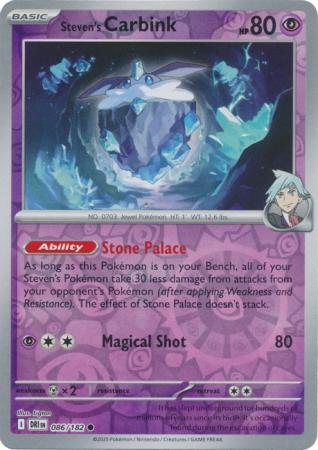 Steven's Carbink - 086/182 - Common Reverse Holo