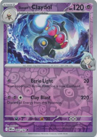 Steven's Claydol - 084/182 - Uncommon Reverse Holo (Español)