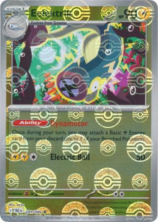 Eelektrik (Poke Ball Pattern) - 031/086 - Uncommon Reverse Holo