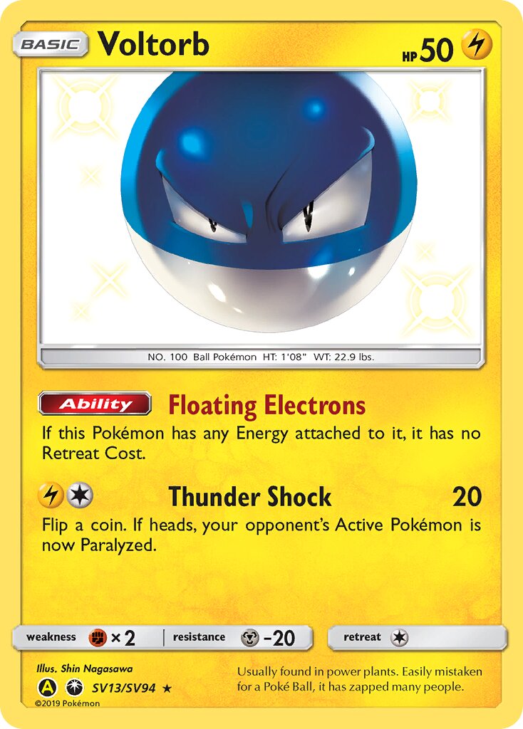Voltorb - SV13/SV94 - Rare Shiny (Inglés Foil NM)