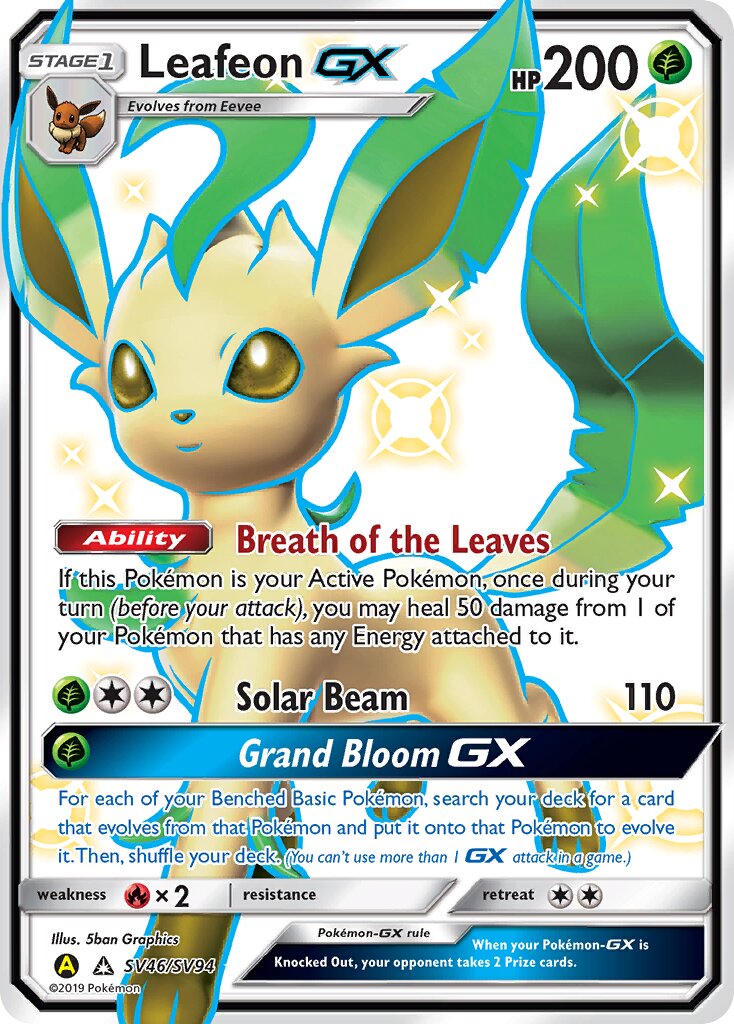Leafeon-GX - SV46/SV94 - Rare Shiny GX (Español Foil NM)