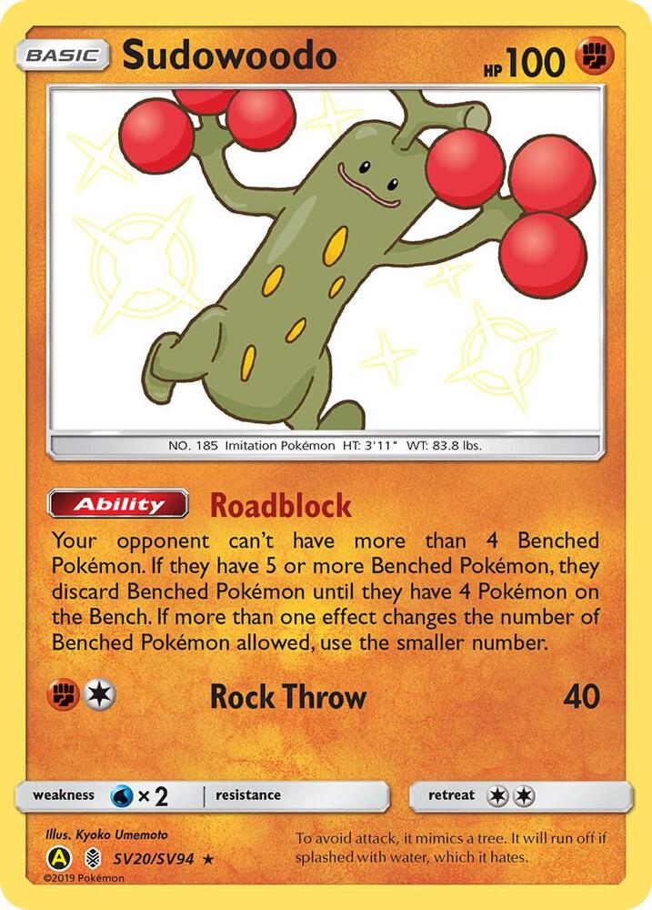 Sudowoodo - SV20/SV94 - Rare Shiny (Español Foil NM)
