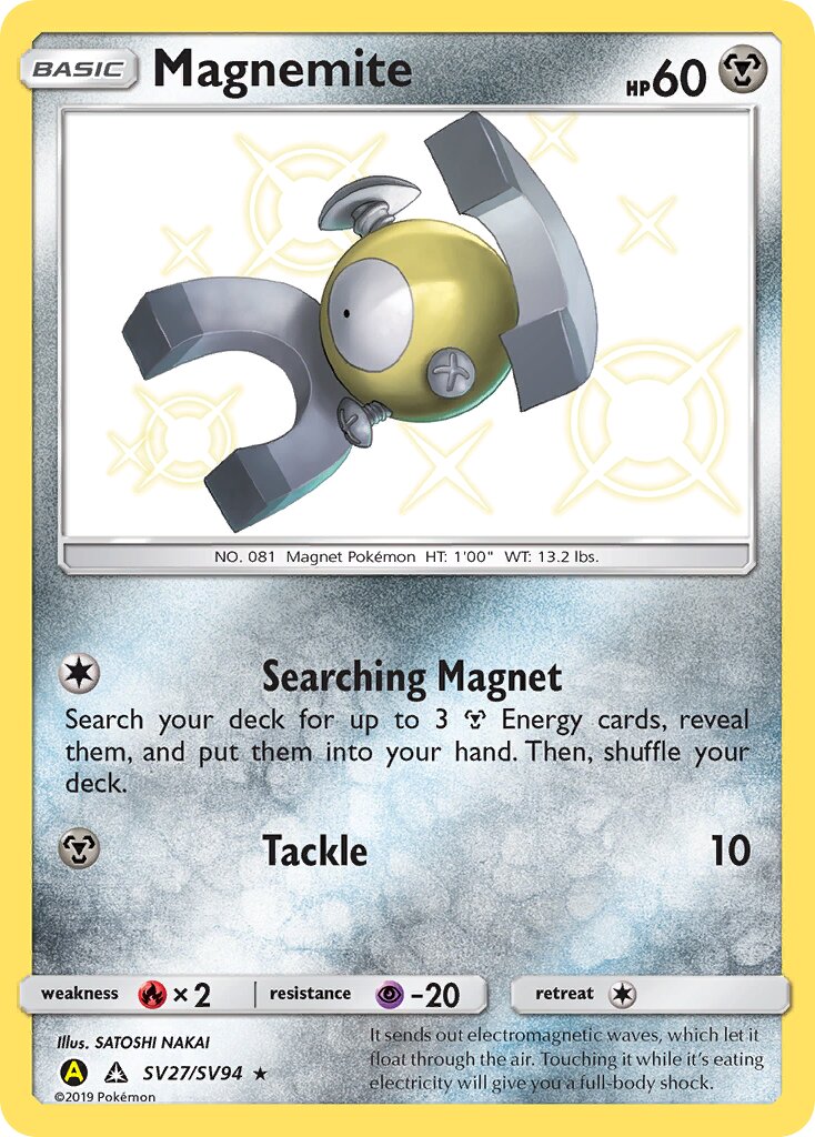 Magnemite - SV27/SV94 - Rare Shiny (Inglés Foil NM)