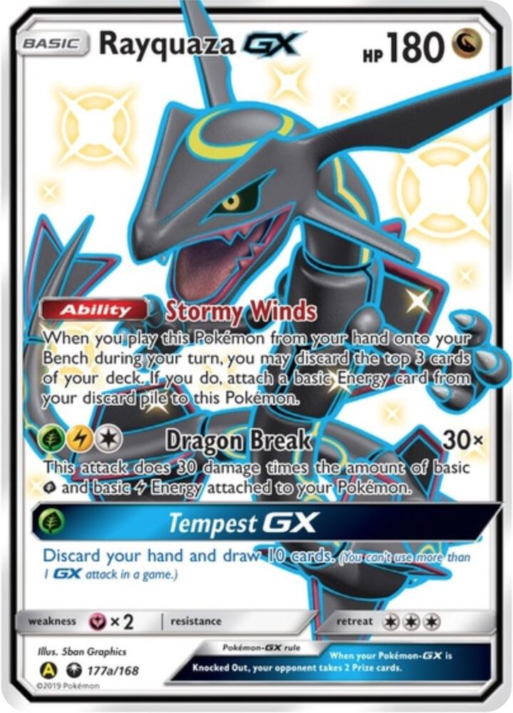 Rayquaza GX - 177a/168 - Promo (Inglés Foil NM)