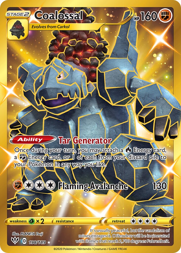 Coalossal - 198/189 - Rare Secret (Español Foil NM)