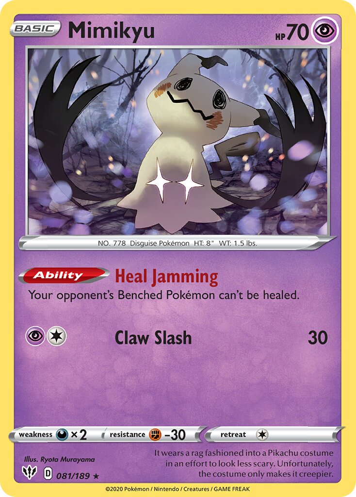 Mimikyu - 081/189 - Rare (Inglés NM)