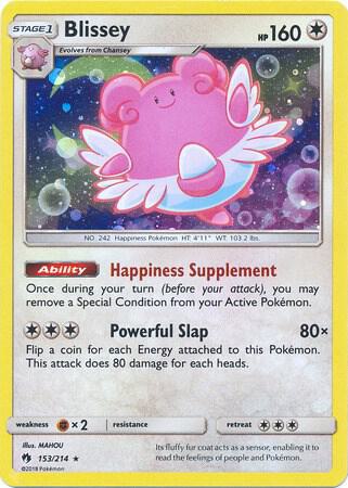 Blissey - 153/214 (Cosmos Holo) - 153/214 - Promo (Inglés Foil NM)