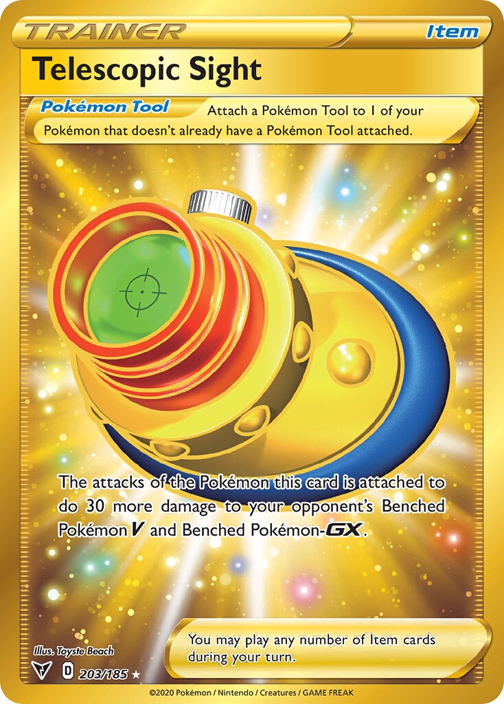 Telescopic Sight - 203/185 - Rare Secret (Inglés Foil NM)