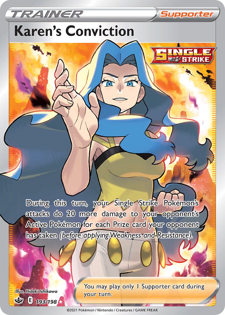 Karen's Conviction - 193/198 - Rare Ultra (Inglés Foil NM)