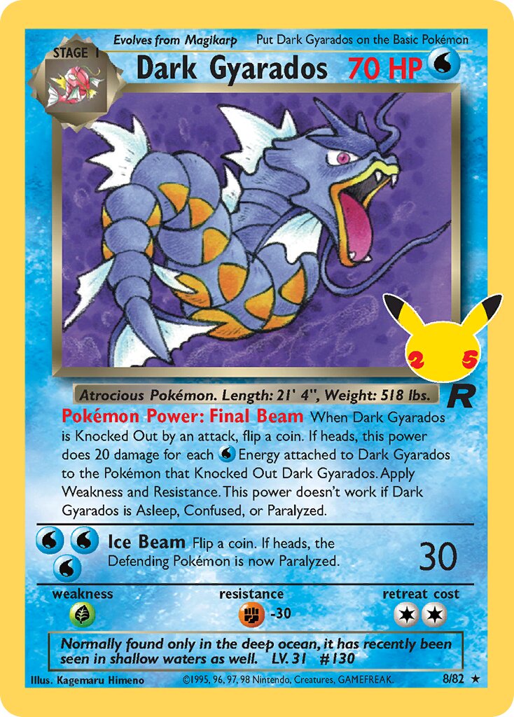 Dark Gyarados - 8/82 - Classic Collection (Inglés Foil NM)