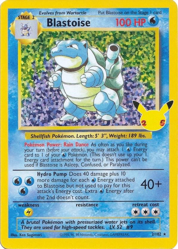 Blastoise - 2/102 - Classic Collection (Inglés Foil NM)