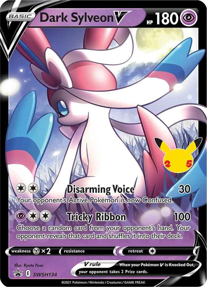 Dark Sylveon V - SWSH134 - Promo (Inglés Foil NM)