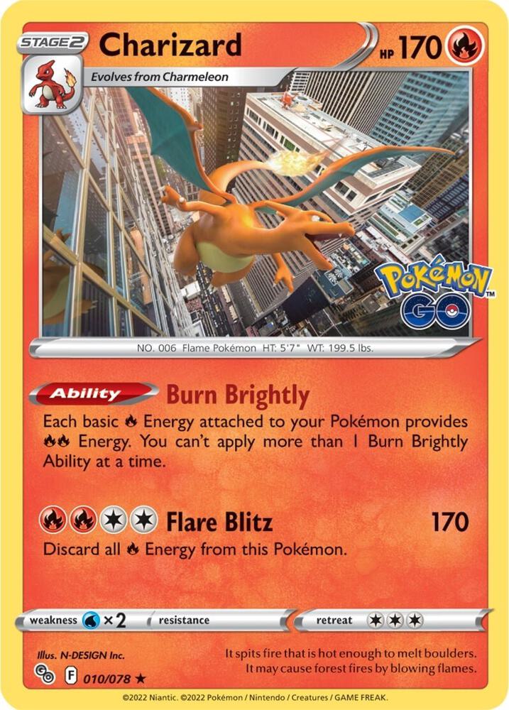 Charizard - 010/078 - Rare Holo (Español Foil LP)