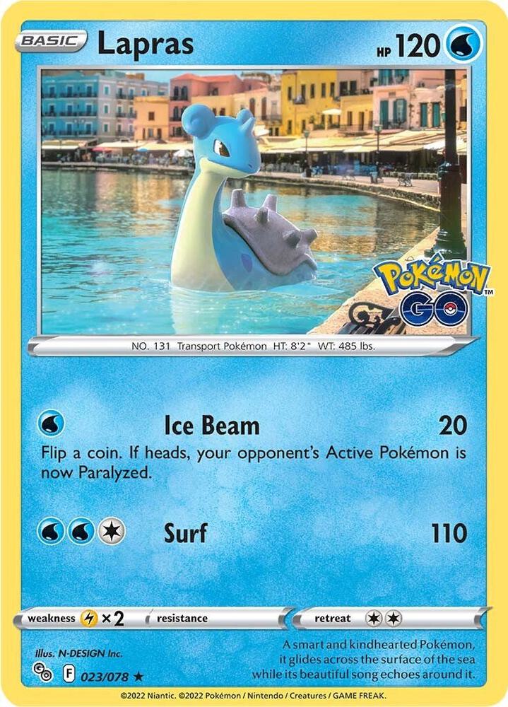 Lapras - 023/078 - Rare Holo (Inglés Foil NM)