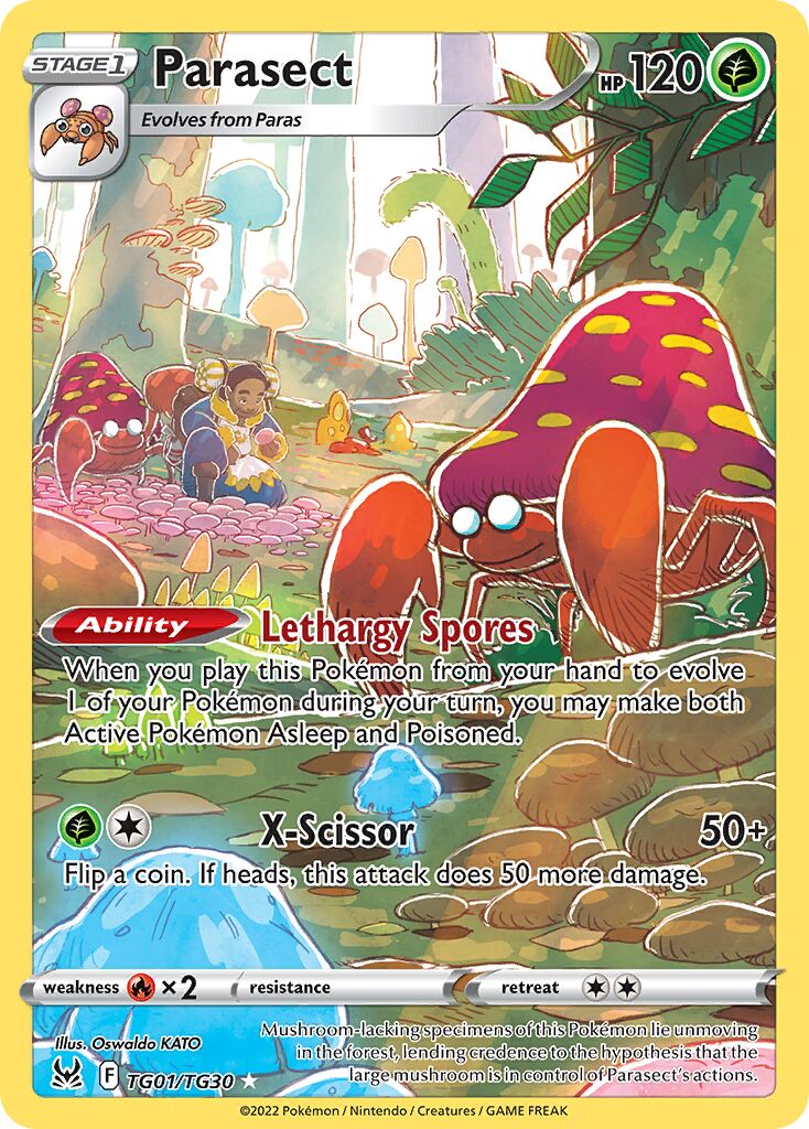 Parasect - TG01/TG30 - Rare Holo (Inglés Foil NM)