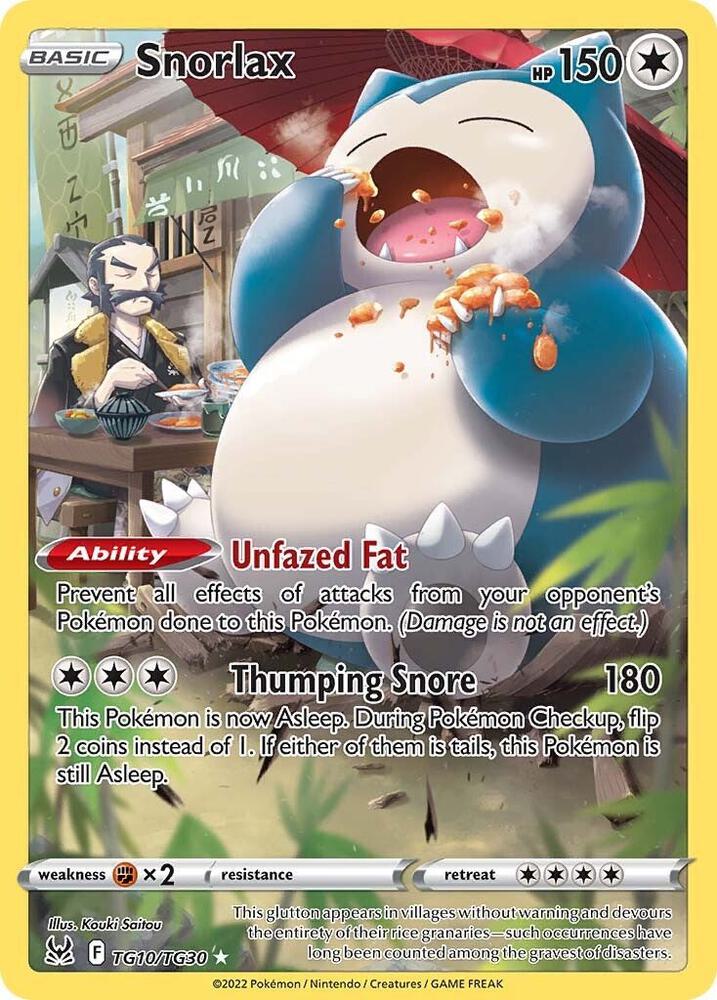 Snorlax - TG10/TG30 - Rare Holo (Español Foil NM)