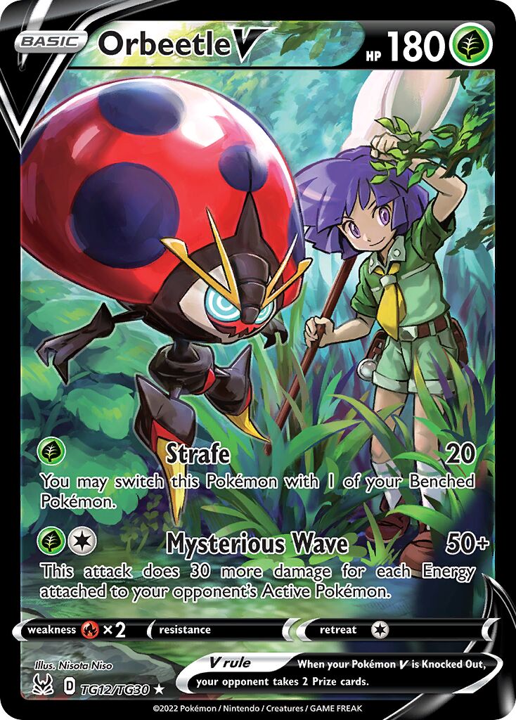 Orbeetle V - TG12/TG30 - Holo Rare V (Inglés Foil NM)